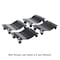 Pentagon Set of 4 Car Dollies - Heavy-Duty Under Vehicle Tire Skates, Moving Dollies with Wheels by Stalwart 83-DT5507 - alternate 3